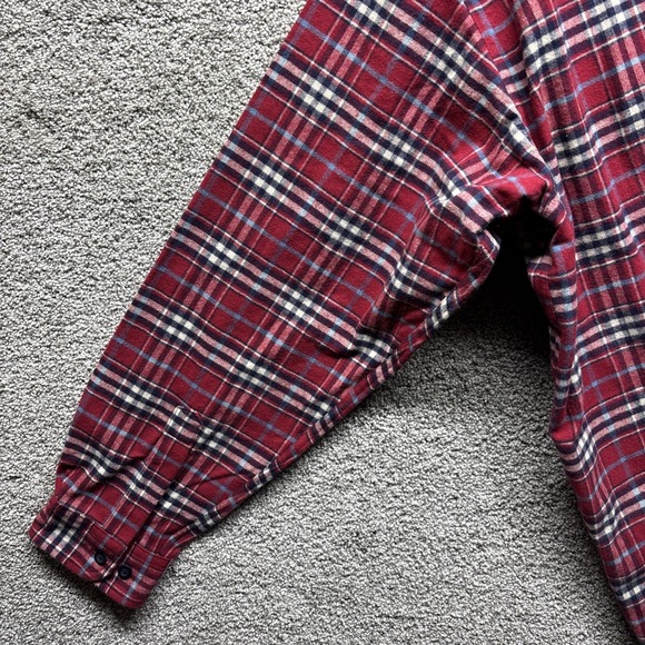 L.L.Bean Men's Maritime Red Chamois Plaid Flannel Shirt XXL Traditional Fit NWT - Picture 13 of 13